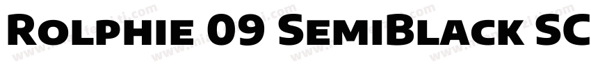 Rolphie 09 SemiBlack SC字体转换